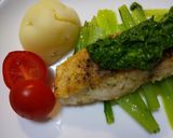 シイラのムニエル小松菜ソース作り方5写真