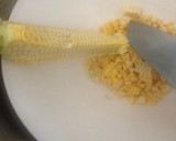 旬に♡芯をダシに！とうもろこしご飯♪作り方3写真