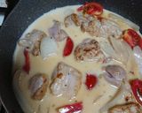 ★鶏肉のクリーム煮 オクラ入り作り方5写真