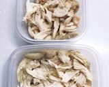 レンジでしっとり♫特製ダレのバンバンジー作り方4写真