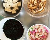 作り置き介護食♡花麩ワカメ高野豆腐の煮物作り方3写真