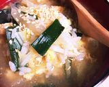 コクあり美味☆簡単あったかニラ玉雑炊☆作り方10写真