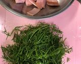 おかひじきのピリ辛炒め作り方1写真