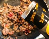ナスとピーマンの牛肉にんにく炒め *☻*作り方3写真