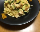 絶品☆タンドリーチキンカルボ風パスタ！作り方4写真