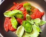 モッツアレラチーズとバジルのトマトパスタ作り方3写真