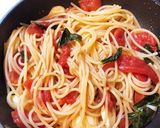 モッツアレラチーズとバジルのトマトパスタ作り方4写真