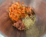 俺流!茹で鶏の梅干しキムチ和え作り方9写真