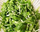 お野菜モリモリ♪焼豚水菜サラダ作り方1写真