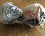 食育パクパク　間食生ハムお握り作り方2写真