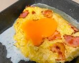 カットキャベツ半分チーズ焼きオムレツ作り方6写真