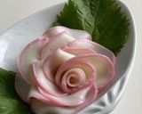 ★美し薔薇食べられる薔薇　かまぼこアート作り方10写真