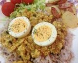 mカレー粉不要！豆腐＆ひき肉ドライカレー作り方8写真