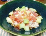 生ハムとメロンでご馳走素麺☆作り方3写真