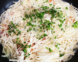 簡単♪美味しい☆海老ときのこの和風パスタ作り方9写真