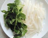 大根と三つ葉の酢の物♪作り方1写真