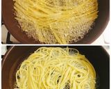 ワンポットで！イカとアスパラの簡単パスタ作り方1写真