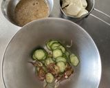 豆腐と生スピルリナの冷や汁風のっけ蕎麦作り方5写真