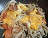 夏の炒めもの！　トマトと豚肉の卵炒め作り方5写真