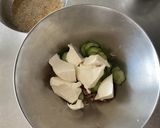 豆腐と生スピルリナの冷や汁風のっけ蕎麦作り方6写真