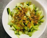 材料３つ 胡瓜・干し海老・鶏がら和え作り方2写真