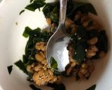 納豆とワカメのわさびご飯作り方2写真