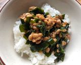 納豆とワカメのわさびご飯作り方3写真
