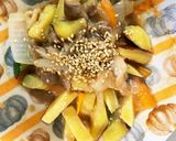 全てレンジさつま芋豚こまオイ酢青椒肉絲風作り方17写真