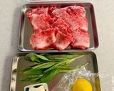 牛切り落とし肉でサルティンボッカ作り方1写真