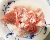 レンジ豆乳ヨーグルトキムチ豚こまドーム蒸作り方5写真