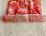 牛切り落とし肉でサルティンボッカ作り方6写真