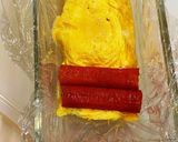 レンジで卵焼き(カニかま)作り方3写真