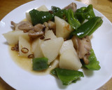 鶏肉と長芋とピーマンのあっさり炒め作り方5写真