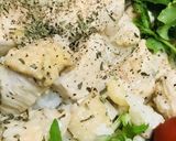 鶏肉&チーズのホワイトチキンライス作り方4写真