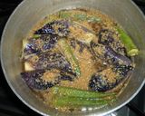 揚げ茄子とオクラの胡麻煮作り方4写真
