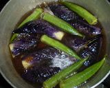 揚げ茄子とオクラの胡麻煮作り方3写真