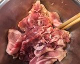 ★お弁当に★豚肉のウスター＆カレー粉炒め作り方1写真