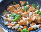 キビ酢で作る！揚げない酢鶏作り方4写真