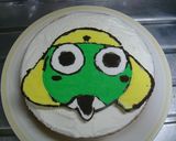 簡単キャラデコ　ケロロ軍曹　キャラケーキ作り方12写真