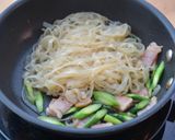 ゼンヌードルのアスパラベーコンパスタ風作り方3写真