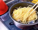 さば缶キャベツの塩麹パスタ作り方3写真