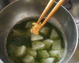 ≪離乳食７か月～≫かぶとわかめのみそ汁作り方5写真