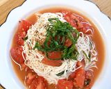 アンチョビとトマトのとうふそうめん風作り方5写真