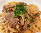 簡単！豚肉とレンコンのさっぱり炒め物作り方5写真