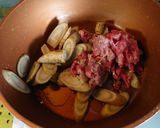 ヨウサマの減塩牛肉とゴボウと蒟蒻の煮物作り方2写真