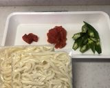レンチンで簡単！オクラ明太バターうどん作り方1写真