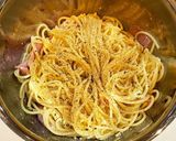 生ハムのチーズコンソメパスタ作り方3写真