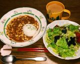 レトルトカレーに大豆on(^q^)☺⛄☕作り方3写真