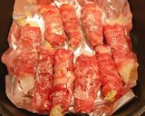 レタスと山芋の牛肉巻き、オイスター炒め作り方7写真