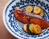 鮭とズッキーニの照り焼き♪作り方5写真